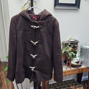 Merona Dark Brown Toggle Pea Coat
